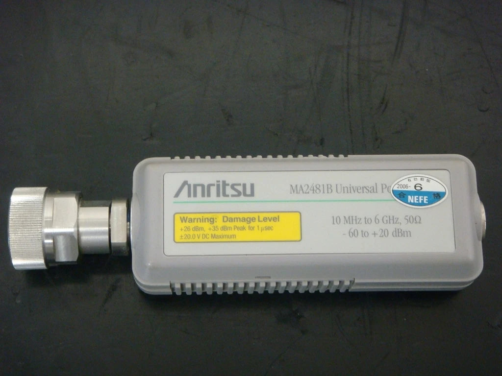 ANRITSU MA2481B /01 10MHz-6GHz -60-+20dBm Universal Power Sensor