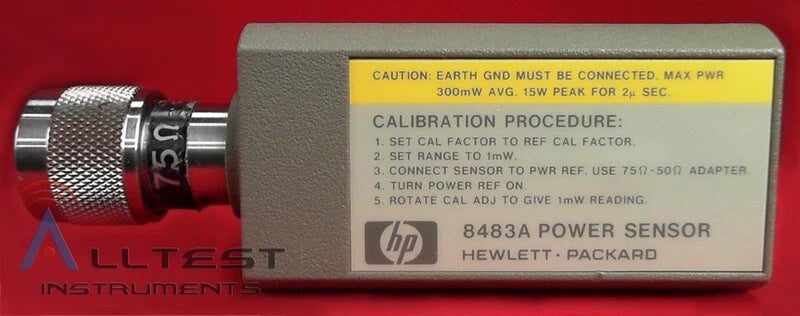 HP Agilent Keysight 8483A Power Sensor 100kHz to 2GHz 75 Ohm