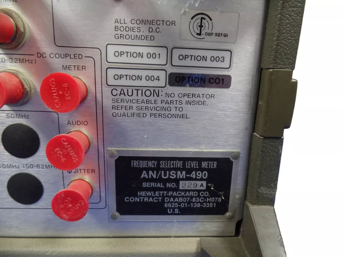 HP 3586B Selective Level Meter - High Precision Frequency Analysis Tool