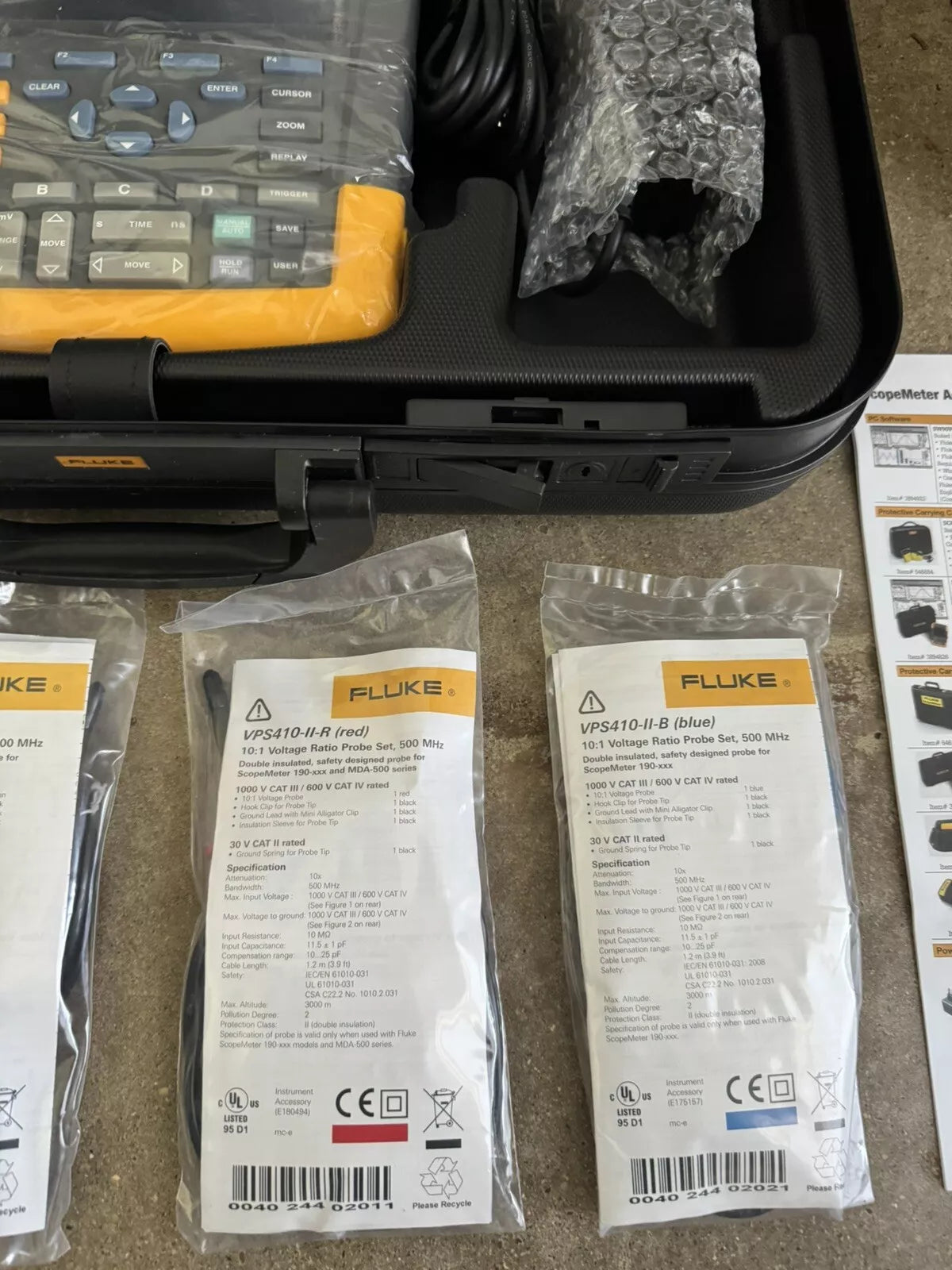Fluke 190M-4 4 Channel 200 MHz Medical ScopeMeter - NEW SEALED