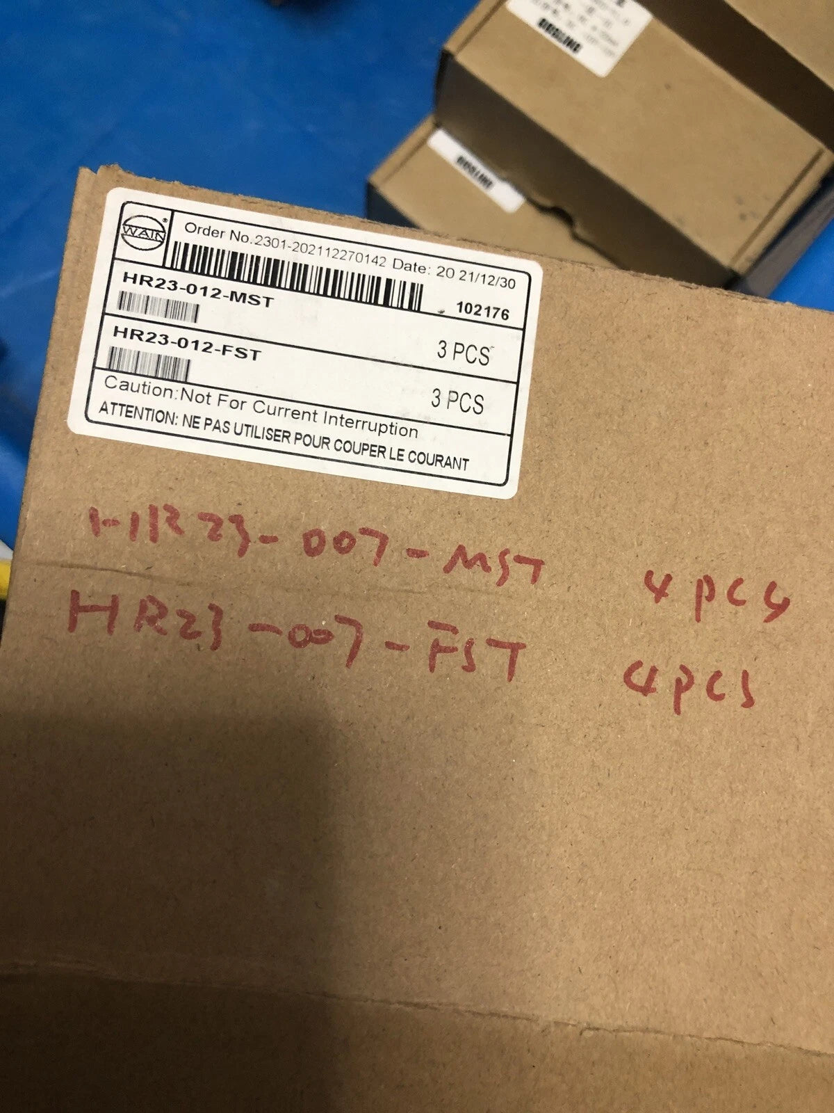 6pcs Terminal Block Connectors HR23-012-MST + HR-012-FST
