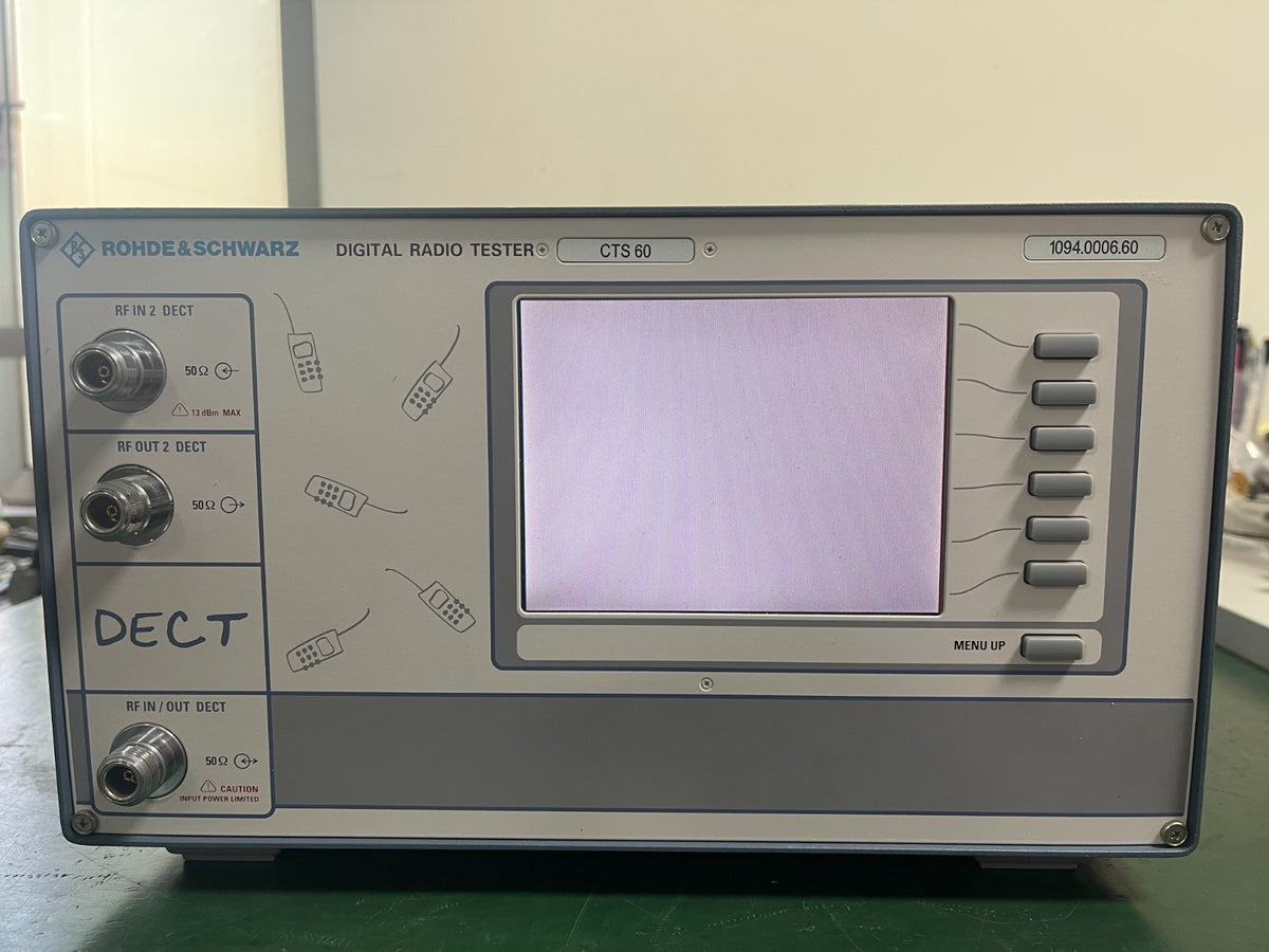 ROHDE & SCHWARZ CTS60 DECT Radio Communication Tester W/ Opt. K6, K62 _0525 - XG eqpt
