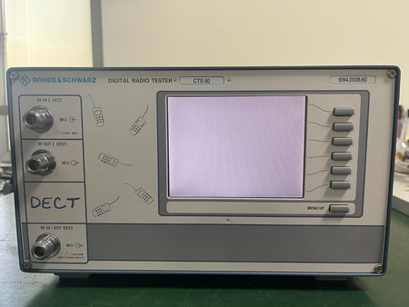 ROHDE & SCHWARZ CTS60 DECT Radio Communication Tester W/ Opt. K6, K62 _0525 - XG eqpt