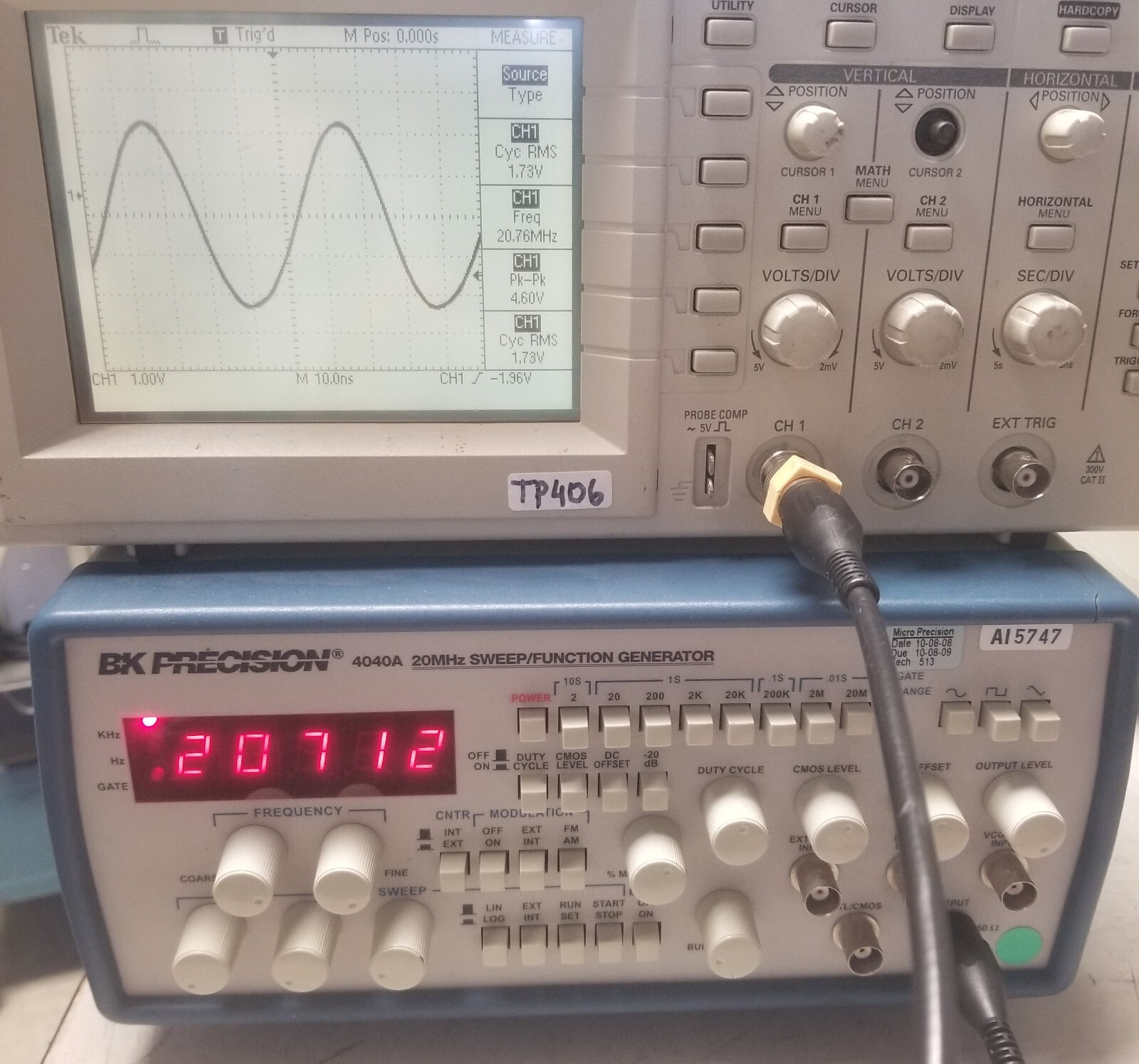BK Precision 4040A 20 MHz Sweep Function Generator