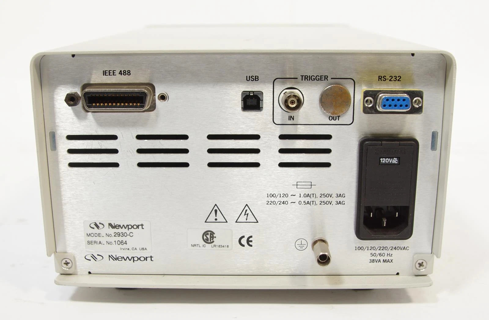 Newport 2930C Dual Channel Fiber Optic Power Meter