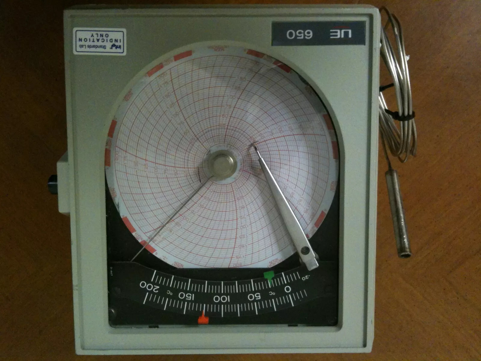 United Electric UE-650 Temperature Thermometer Chart Recorder
