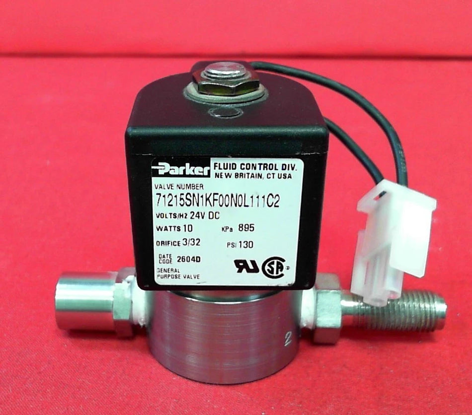 Parker 71215SN1KF00N0L111C2 Solenoid Valve 24V 10W