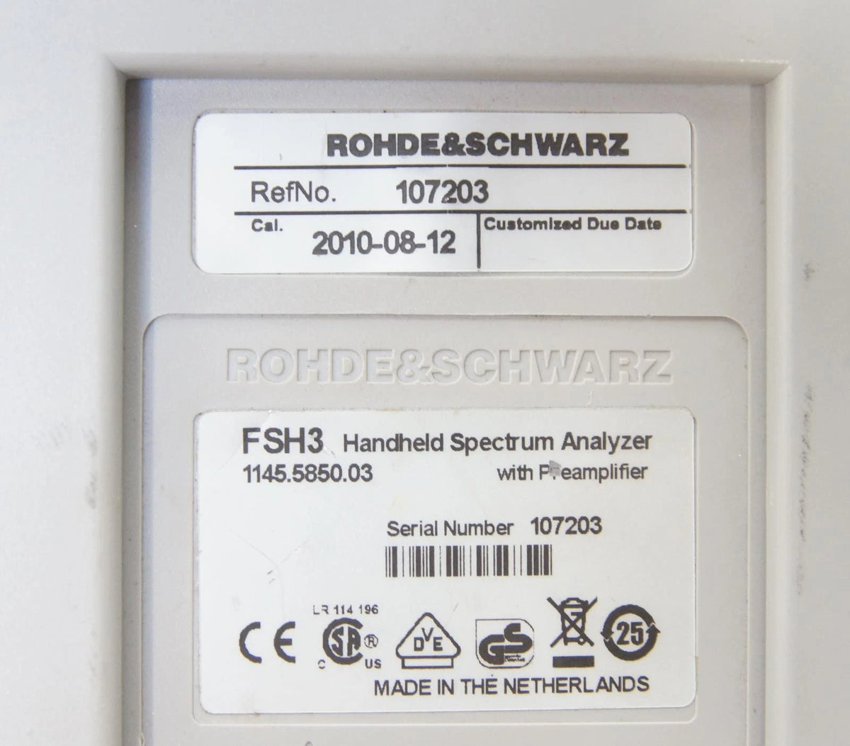 Rohde and Schwarz FSH3 100kHz - 3GHz Spectrum Analyzer