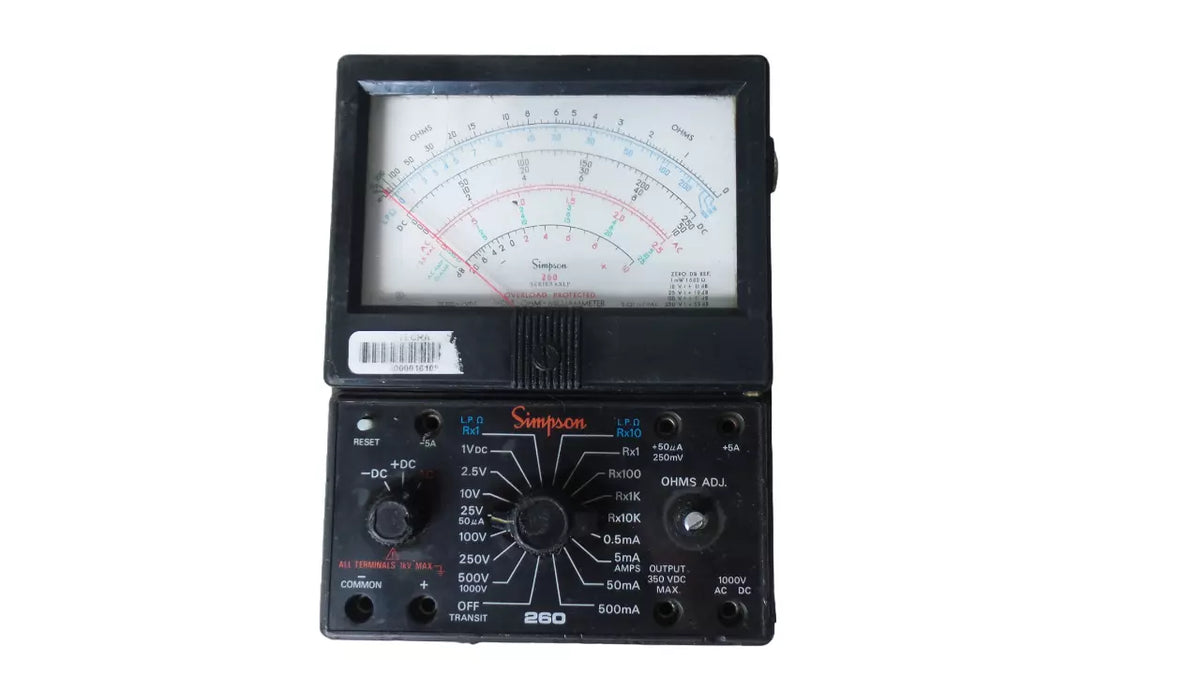 Simpson 260 Series 6XLP Multimeter - Reliable Multifunctional Tool