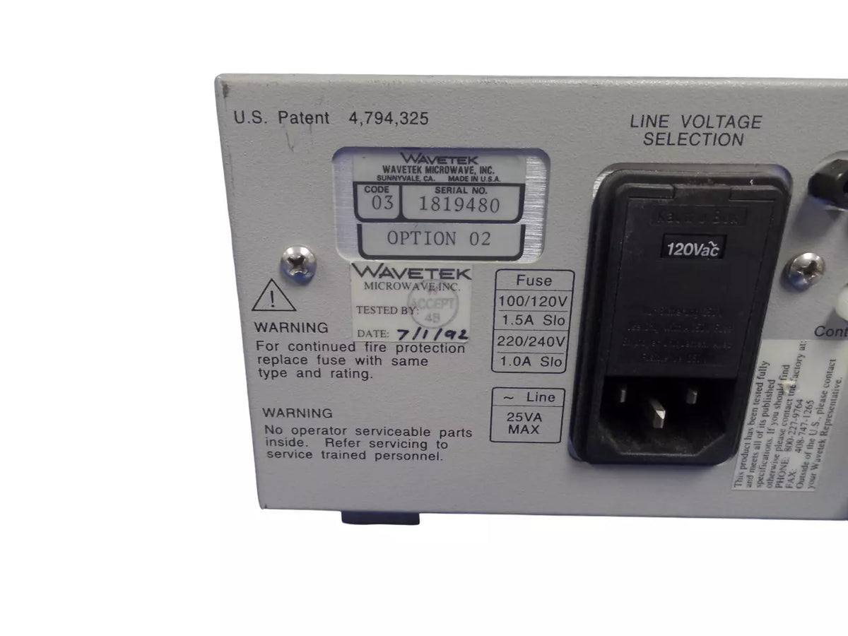 Wavetek Power Meter Model 8542 - High-Quality Meter for Accurate Power Measurement