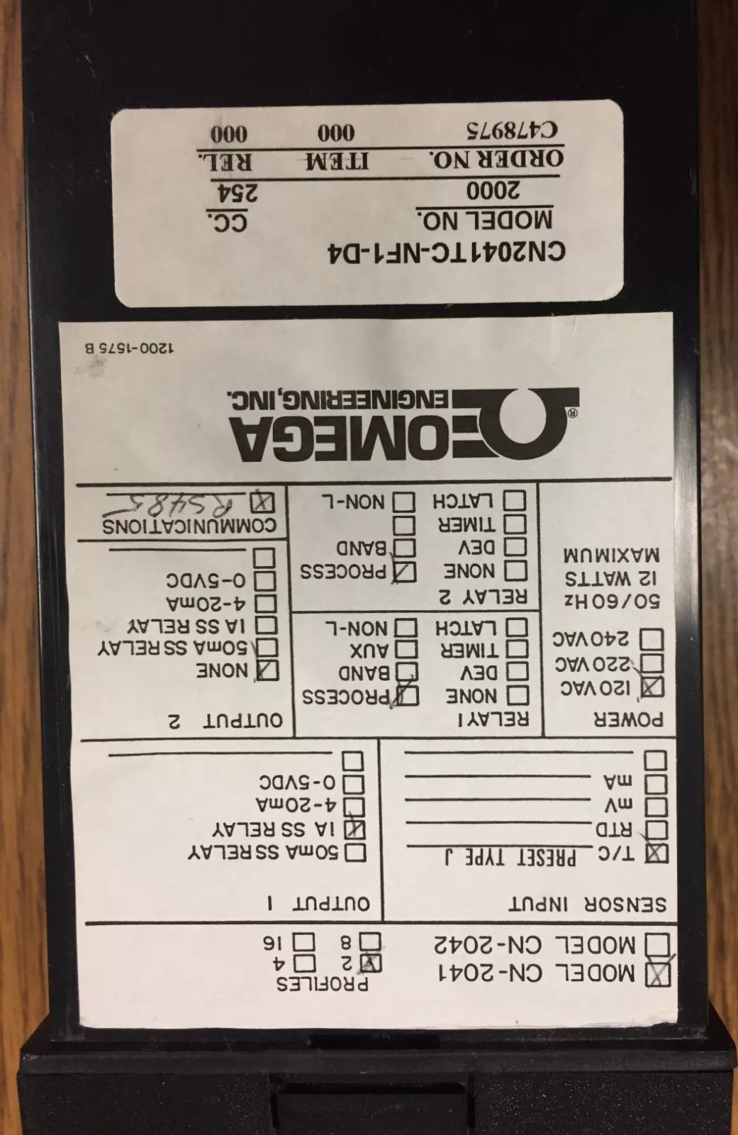 Omega CN2041 Dual Output Digital Temperature Controller