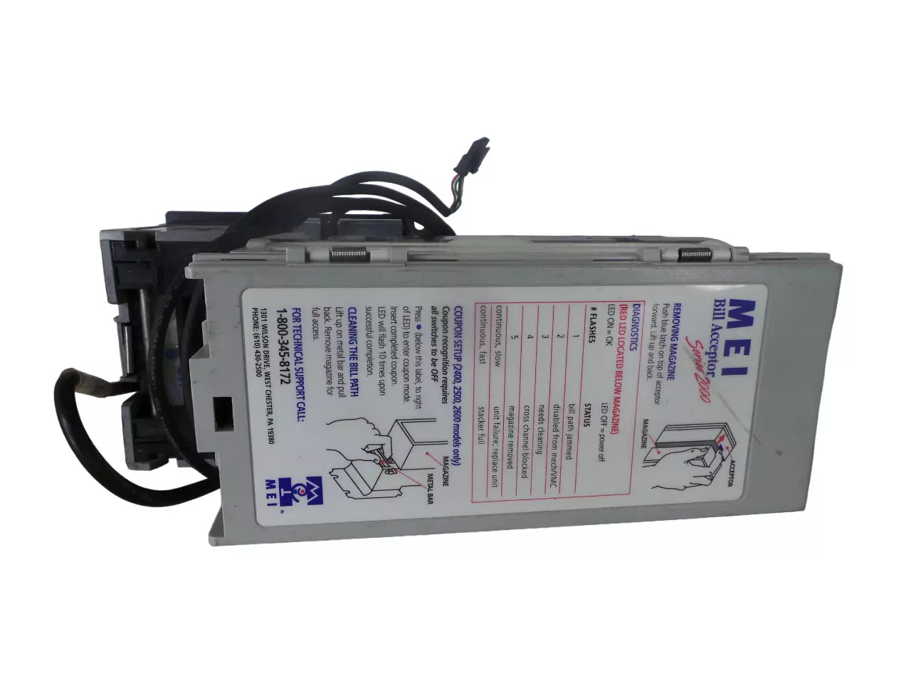 Mars MEI VN 2512 U5 Bill Card Cash Acceptor