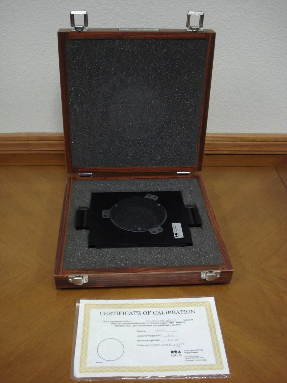 GCA Tropel Calibration Disc Model 7100 for 4 Wafers Flatness 6.5um