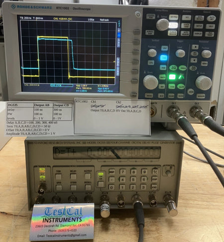 Stanford Research DG535 Delay / Pulse Generator OPT 01, 02, 03. Cal'd with data.