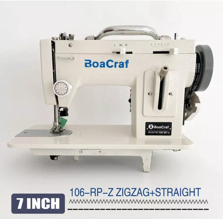 7'' Inch Arm Walking Foot Zigzag Stitch Sewing Machine for Leather