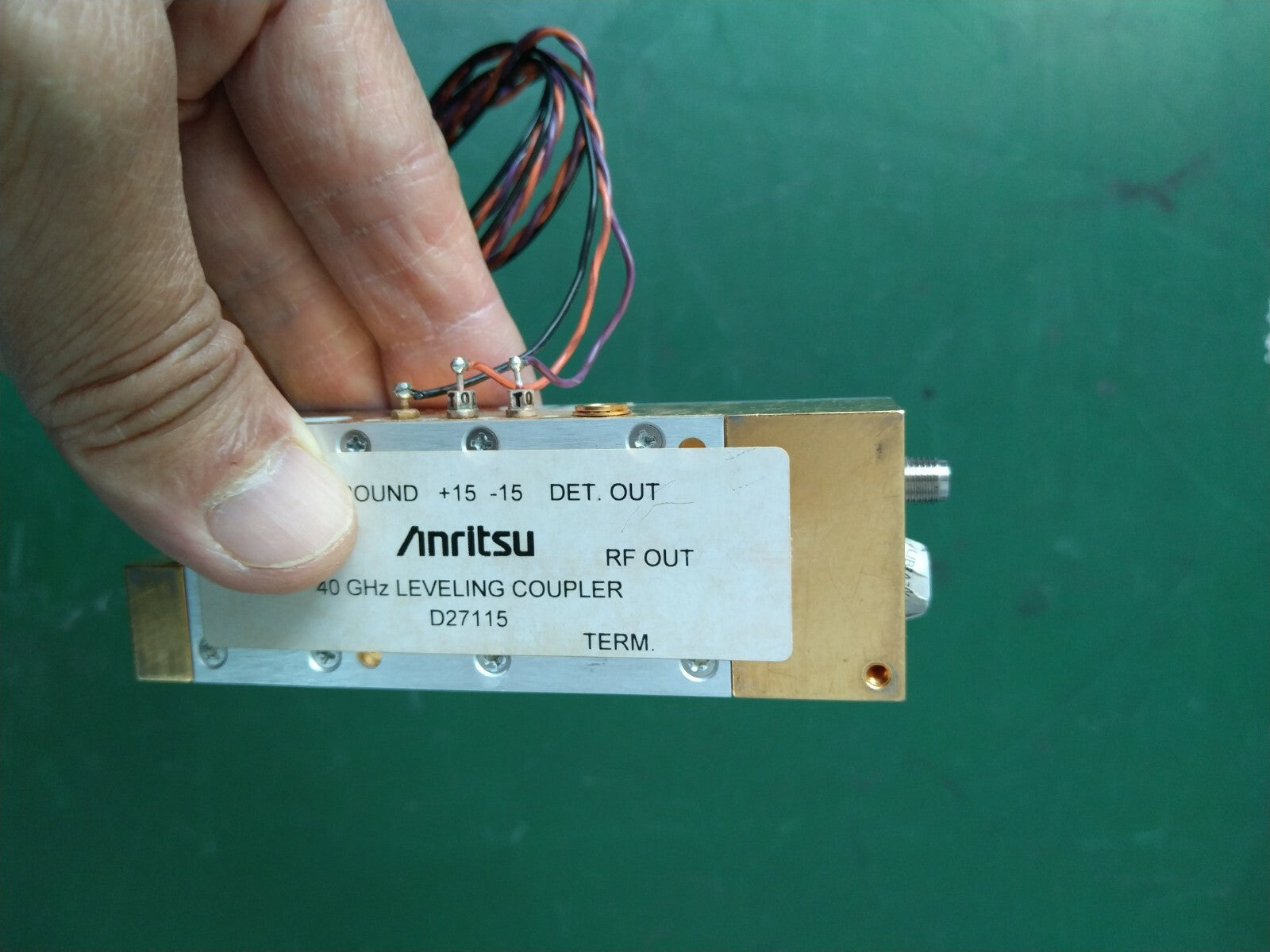 Anritsu 40GHz Leveling Coupler D27115 for MG369XA - XG eqpt