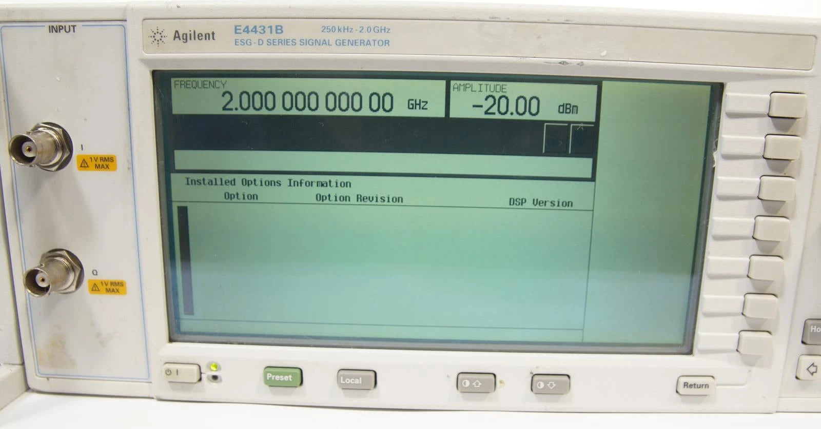 Agilent E4431B 250kHz - 2GHz ESG-D Series Signal Generator