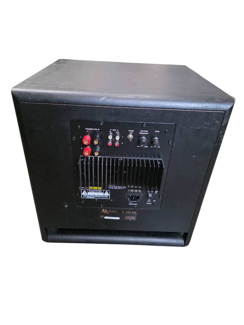 Acoustic Research S112PS Powered Subwoofer - Black- Free Shipping