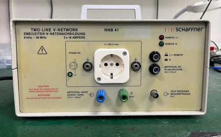Schaffner NNB 41 TWO LINE V-NETWORK 9kHz - 30MHz 2x 16A LISN_ 04/10153 - XG eqpt
