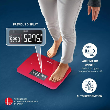 Omron HBF 255T Digital Body Composition Monitor with BMI Fat Muscle Analysis