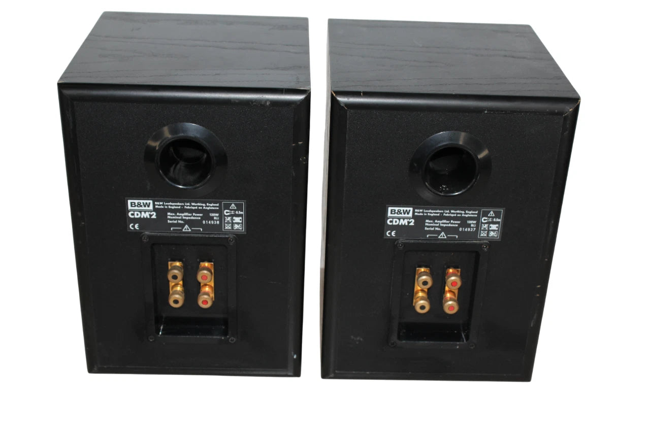 Bowers & Wilkins CDM2  Bookshelf Speakers (PAIR) - Free Shipping.