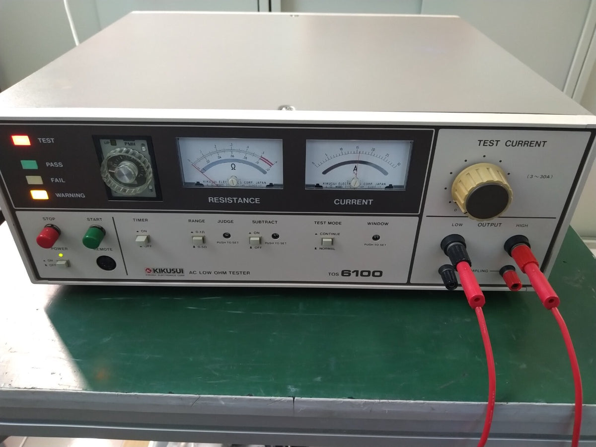 KIKUSUI AC Low Ohm Tester TOS6100 - XG eqpt