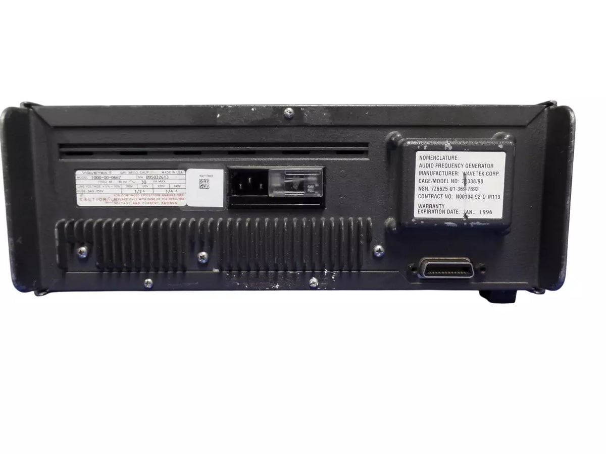Wavetek 1 MHz Synthesized Power Oscillator Model 98 - High-Quality Performance