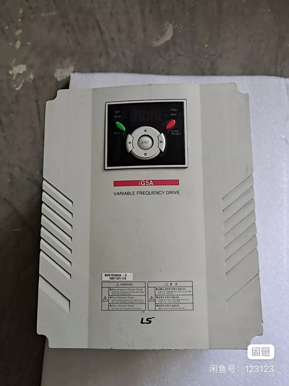 1pc Used SV075iG5A-2 7.5KW 220V by DHL or FedEX #W939H WX