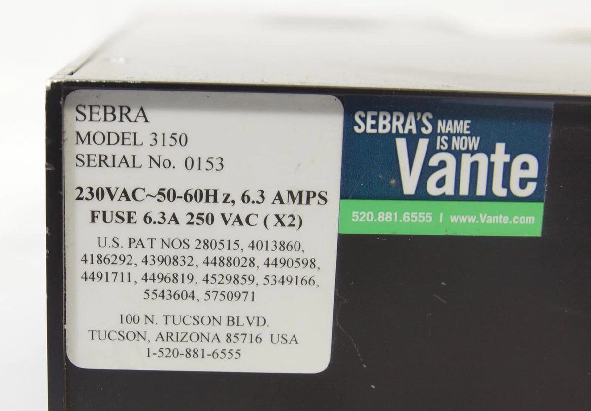 Sebra Vante Model 3150 500W RF Generator