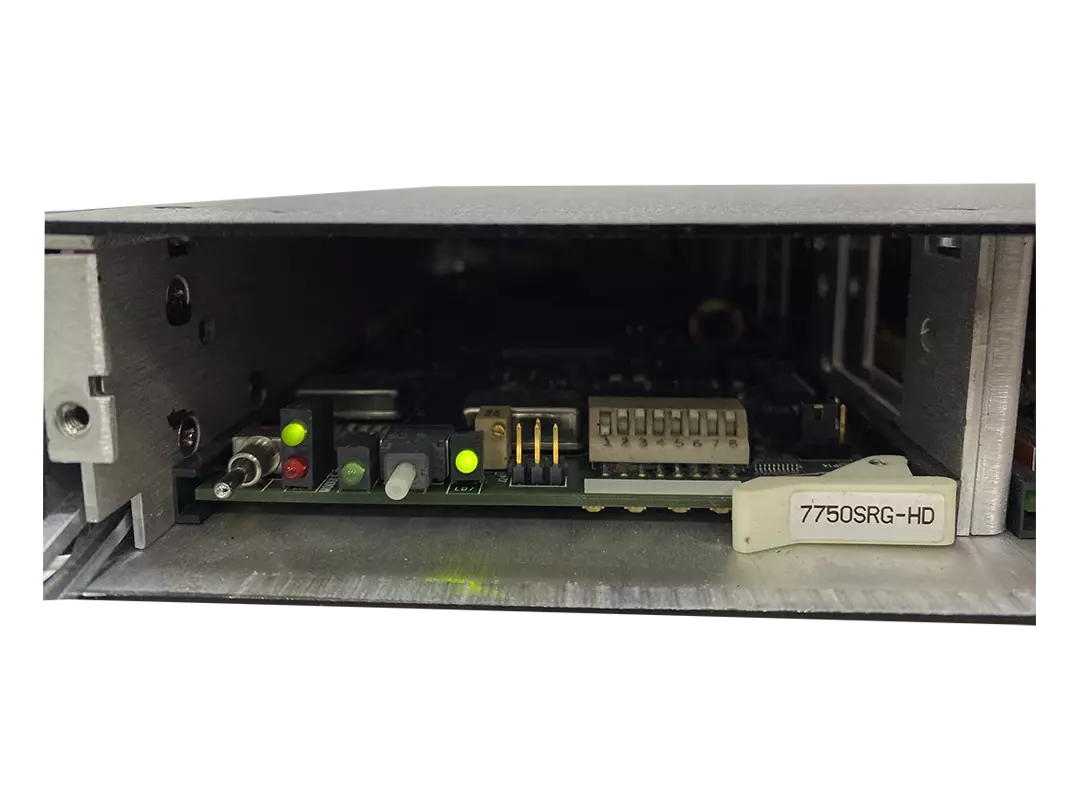 Evertz 7701 Multiframe with 7710DCDA-HD and 7750SRG-HD