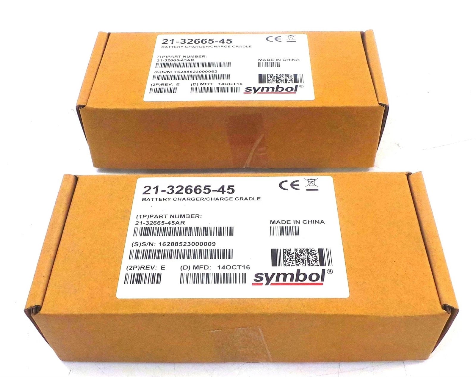 LOT OF 2 Symbol 21-32665-45 Battery Charger/Charge Cradle - Free Shipping