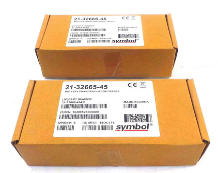 LOT OF 2 Symbol 21-32665-45 Battery Charger/Charge Cradle - Free Shipping