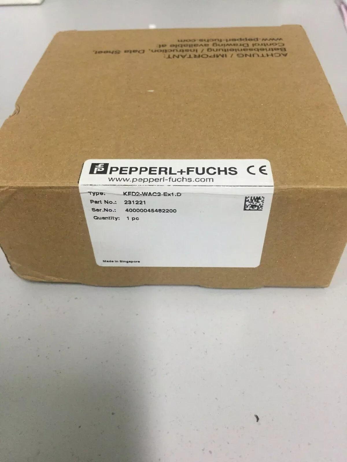 PEPPERL+FUCHS KFD2-WAC2-EX1.D Ultrasonic Level Sensor with Expedited Shipping