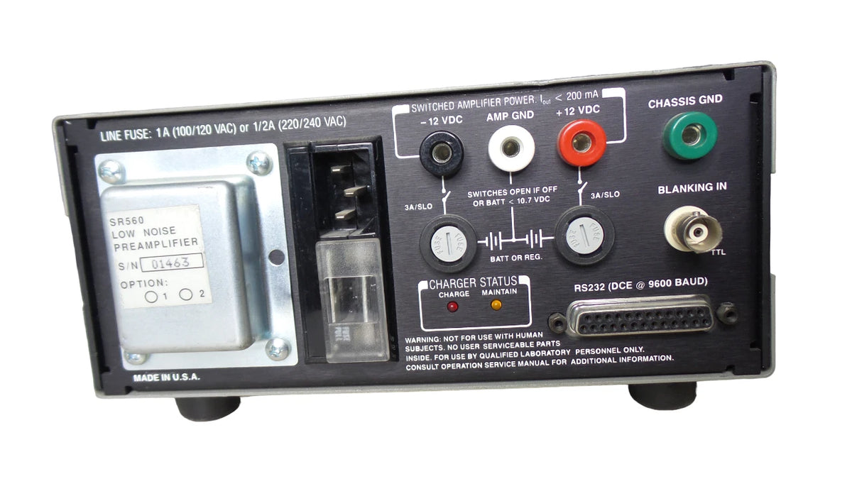 Stanford SR560 Research Systems  Low-Noise  Preamplifier - Free Shipping