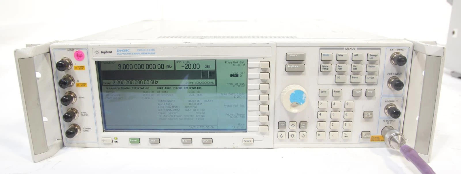 Agilent E4438C 3GHz ESG Vector Signal Generator with Options 1E5 503
