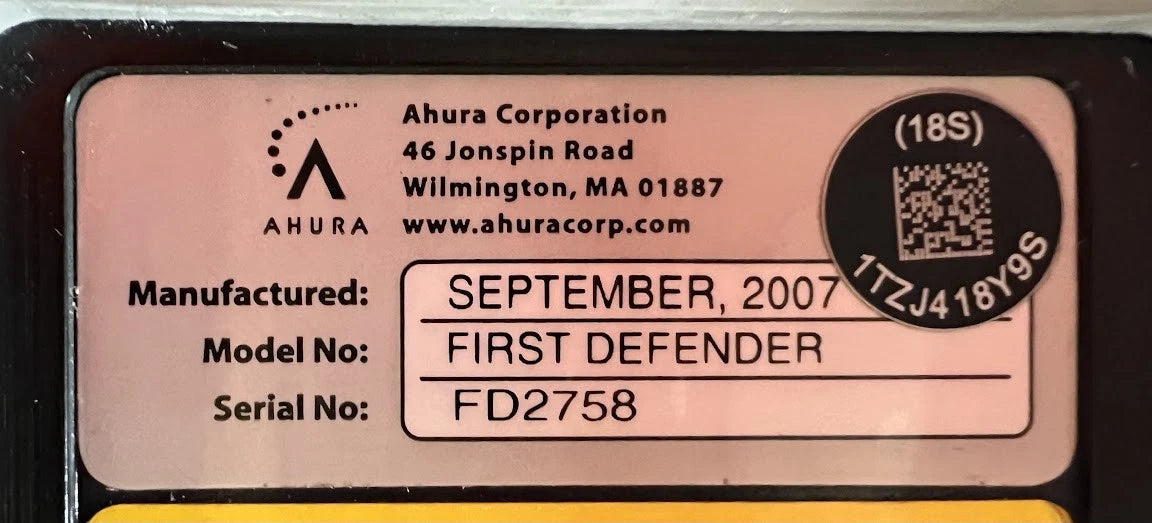 Ahura Scientific First Defender Handheld Chemical ID System Accessories Included