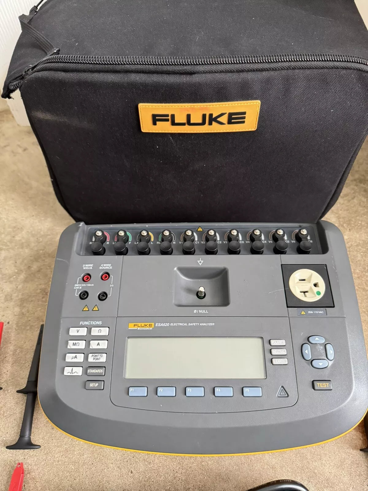 Fluke ESA620 Electrical Safety Analyzer with New Lead Kit