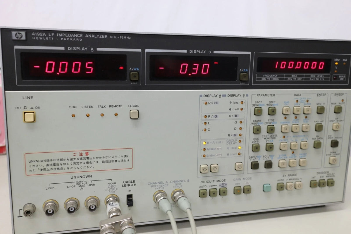 HP 4192A 13MHz LF Impedance Analyzer
