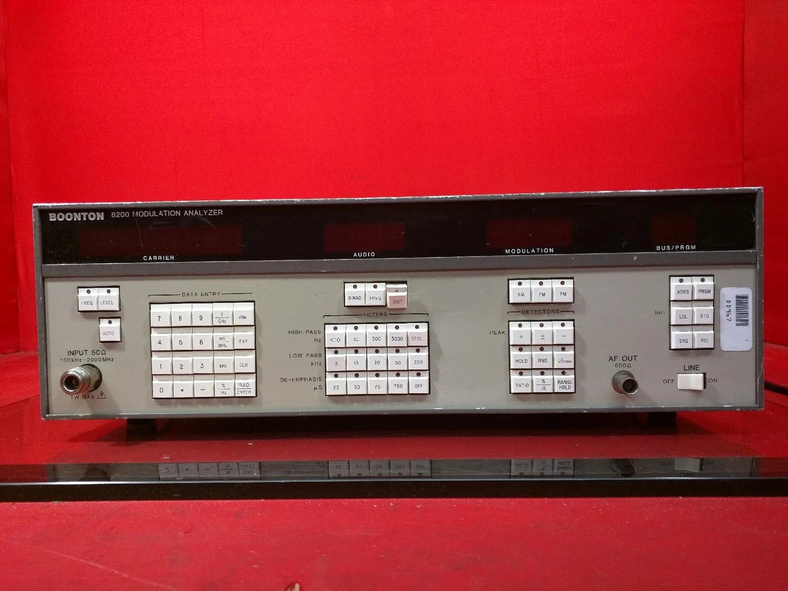 Boonton 8200 Modulation Analyzer S/N 18502BG