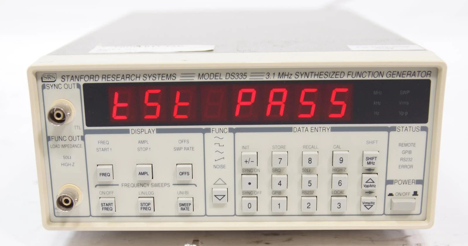Stanford SRS DS335 3.1 MHz Digital Synthesized Function Generator