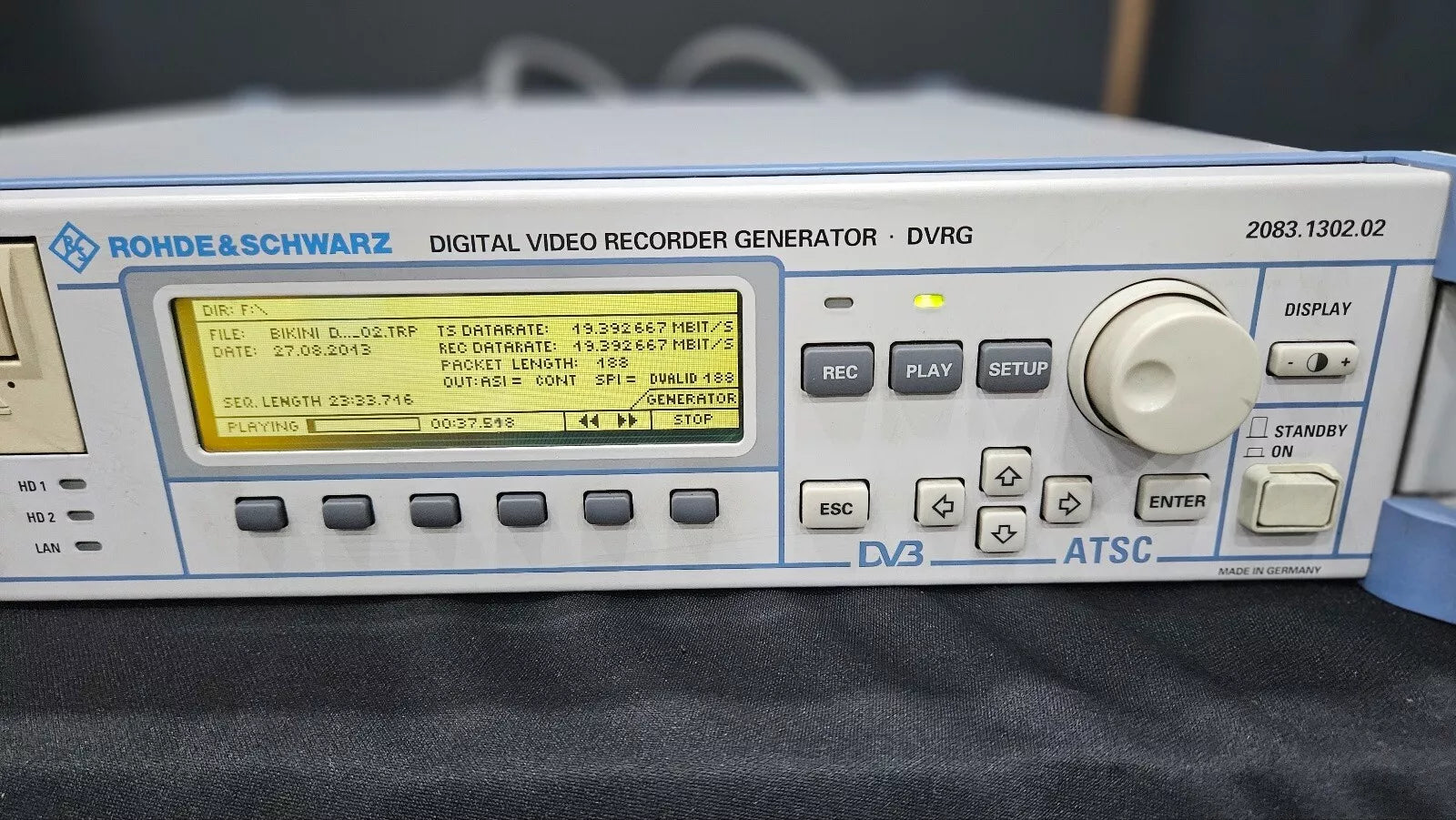 R&S DVRG Digital Video Recorder Generator 2083.1302K02 (100314)