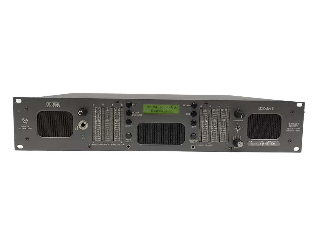 Wohler E MON-1/HD 8 Channel Audio Monitor for Dolby E, Dolby Digital, and PCM