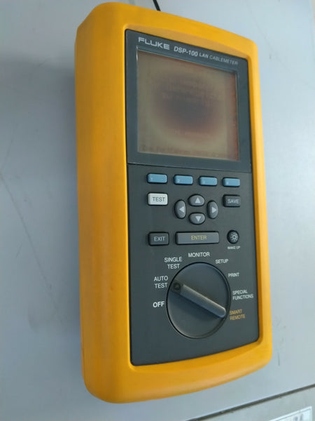 Fluke DSP-100 LAN Cable Meter w/ an external AC Adapter - XG eqpt