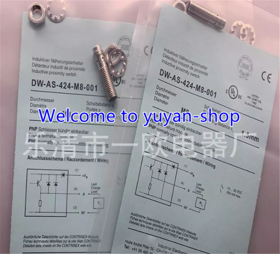 1PCS New FOR Contrinex Proximity switch DW-AS-424-M8-001