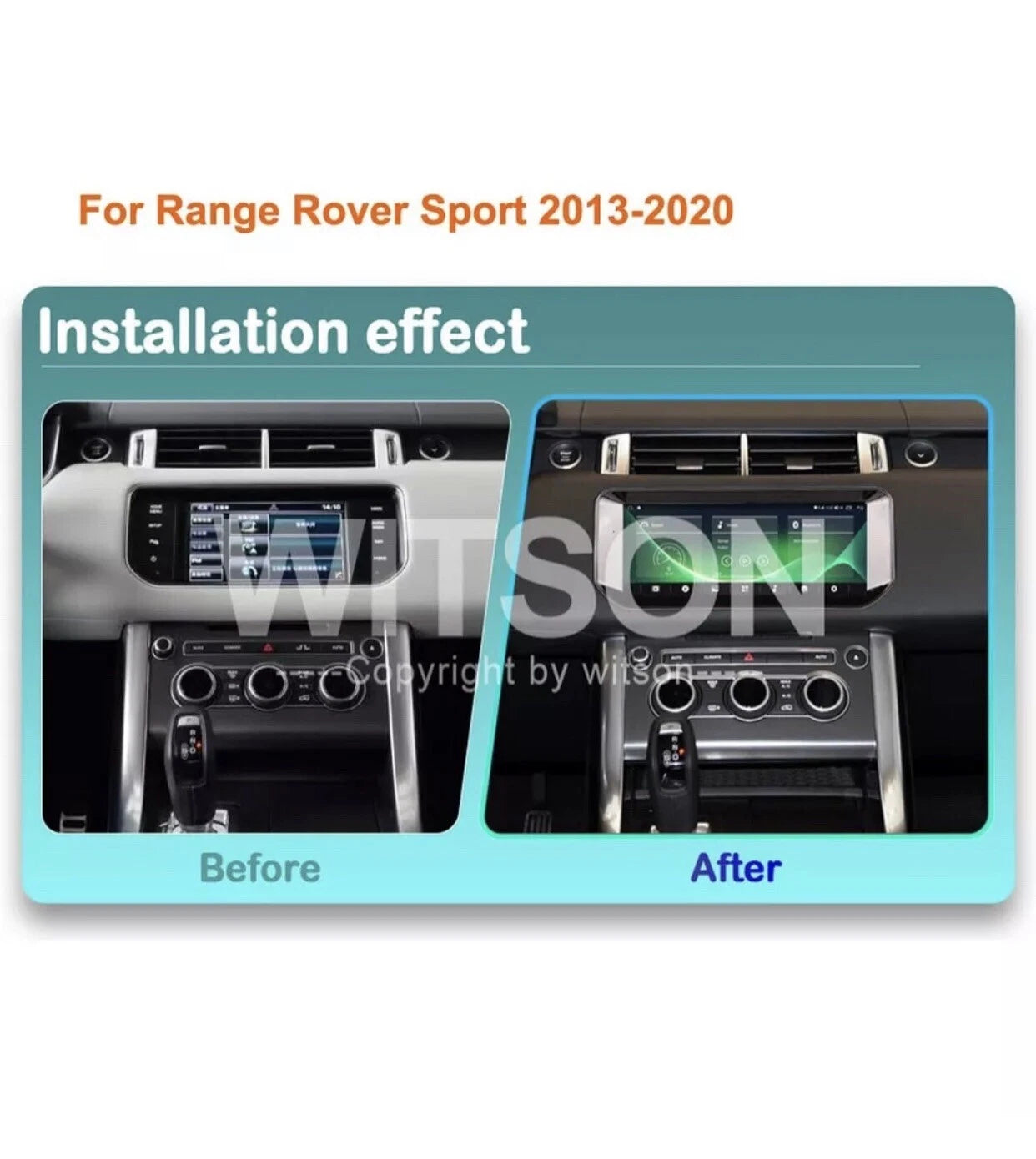 For Range Rover Sport 2013-2020 Radio 10.25" Android 14 Car Stereo GPS Carplay