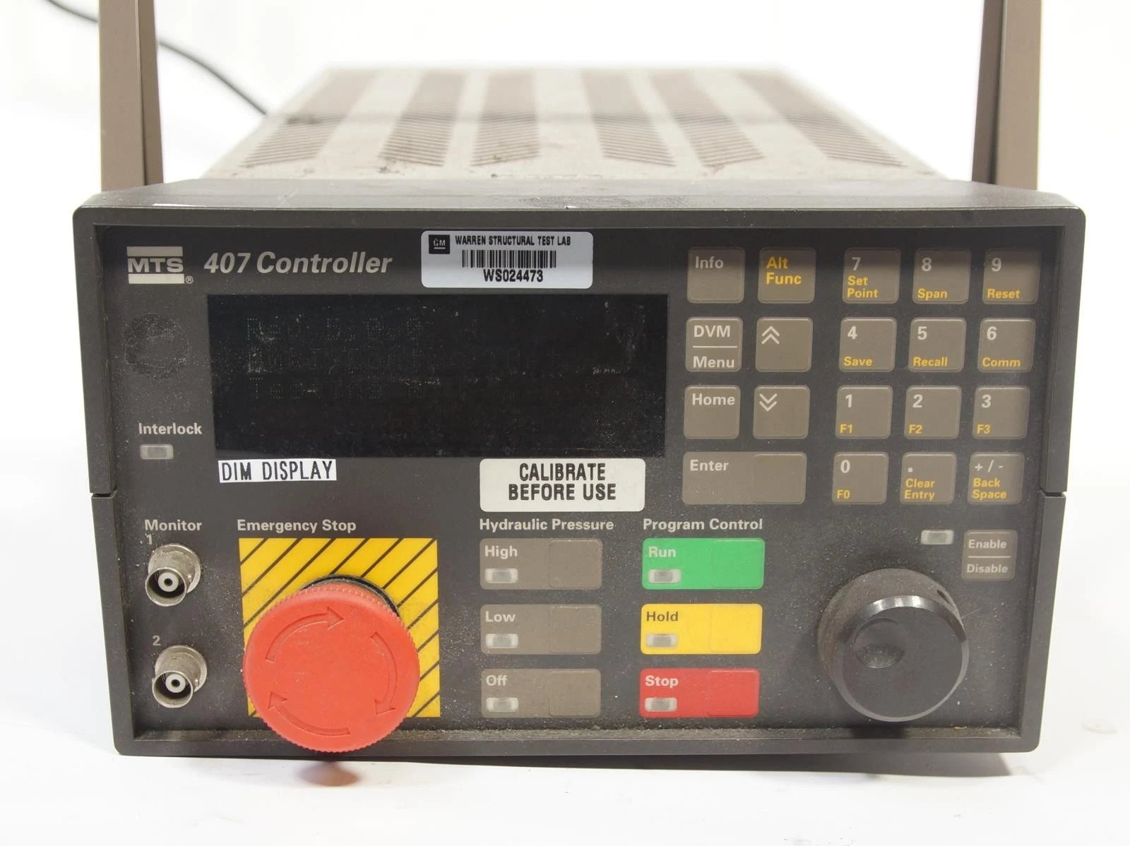 MTS 407 Model Single-Ch. Digital PIDF Servo Hydraulic Channel/Station Controller