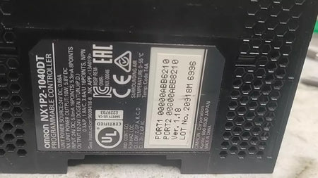 Omron NX1P2-1040DT Programmable Controller 24V DC, 5.8mA