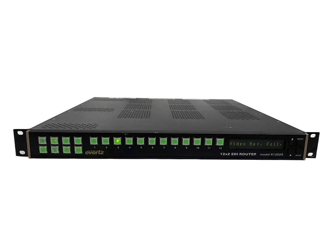 Evertz X1202S SDI Router 12x2: Compact Routing Solution for Video Production