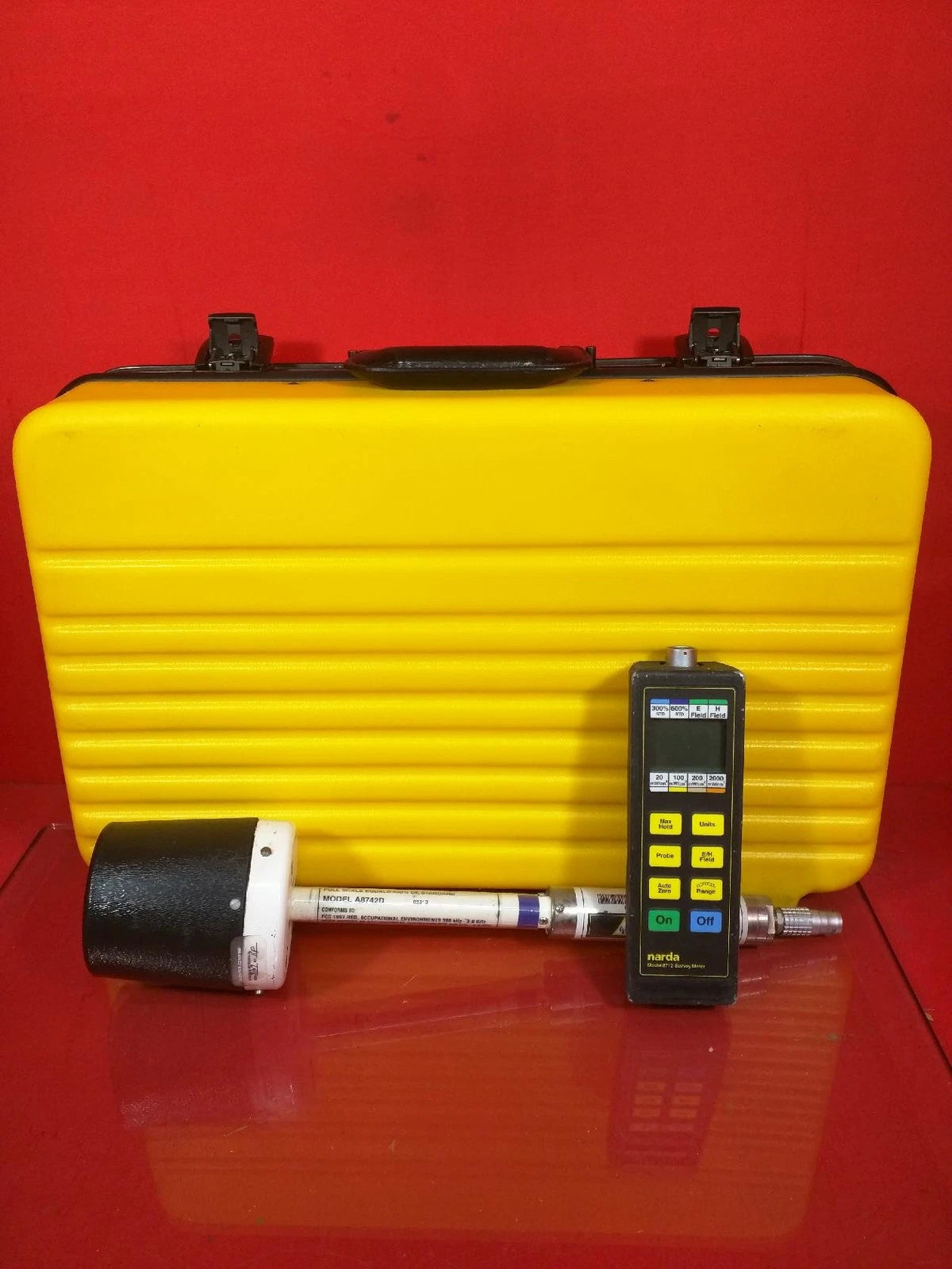 Narda A8742D Electric Field Probe with Survey Meter S/N 02313