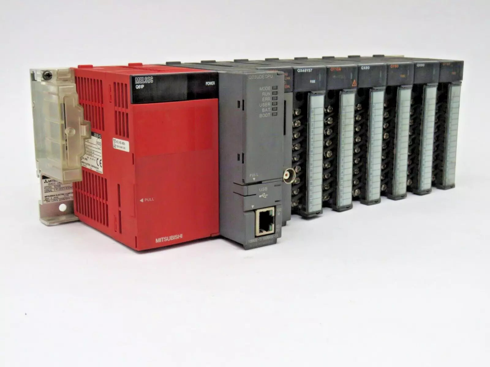 Mitsubishi Melsec-Q Series PLC CPU Full Pack Set Used & Tested